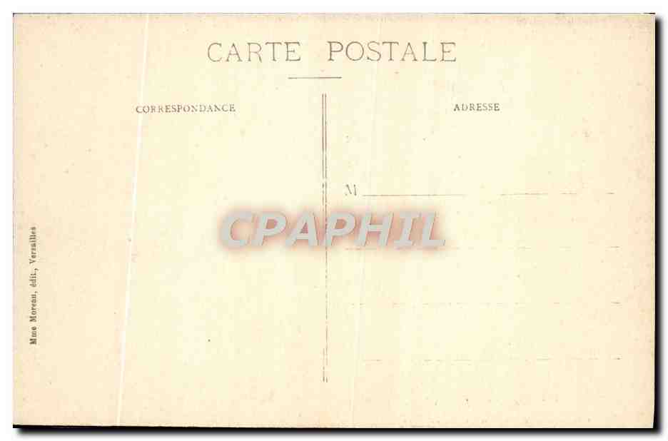 CPA Parc De Versailles Chambre A Coucher du roi Louis XIV — Verso