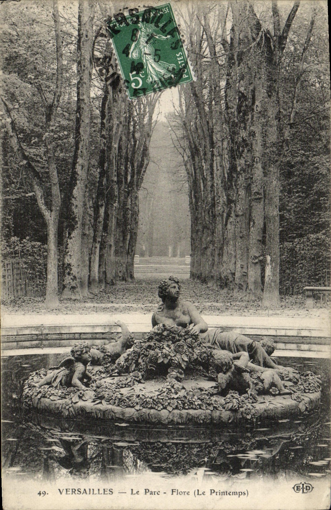 CPA Versailles Le Parc flore Le printemps