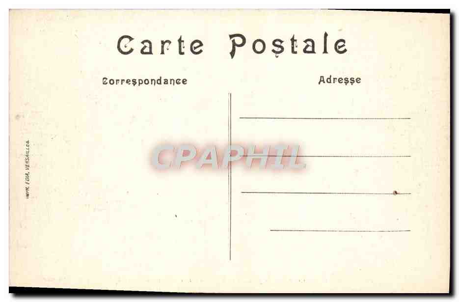 CPA Versailles Parc Du Petit Trianon Vue sur le ruisseau et le temple de l'amour — Verso