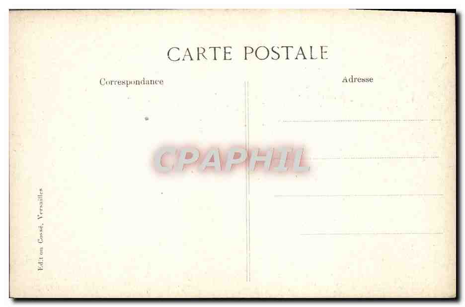 CPA Versailles Grandes eaux bosquet des colonnades Enlevement de Proserpine par Pluton de Girardin — Verso