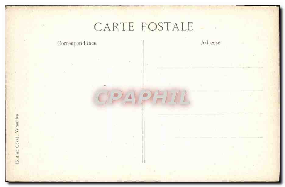 Parc de VERSAILLES — L'Orangerie — Construit par Mansart 1684-1686 — Reverso