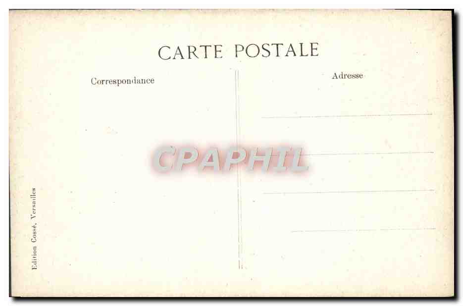 Versailles — La Grotte d'Apollon — Édition Cassé, Versailles — Verso