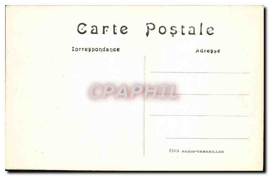 CPA Versailles Le Belvedere Parc du petit Trianon — Rückseite