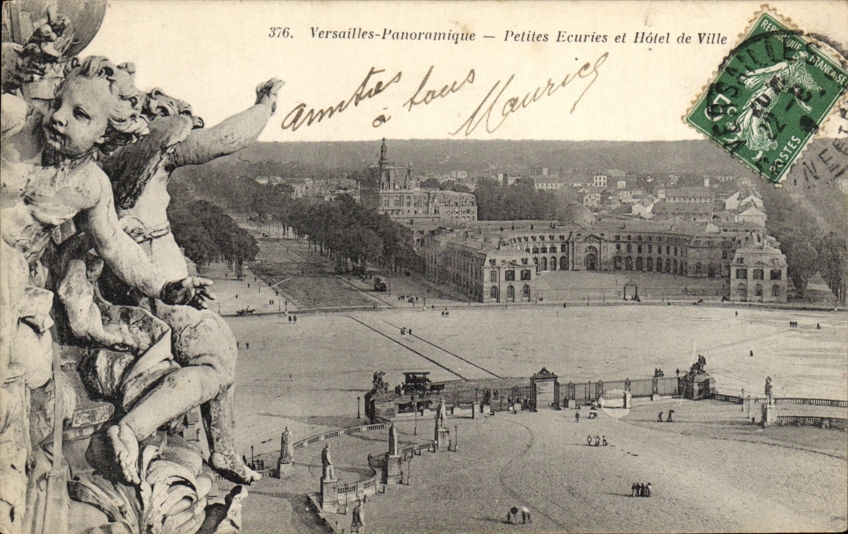 Versailles-Panoramique — Petites Ecuries et Hôtel de Ville — Hénotype Bourdier et Faucheux, n°376