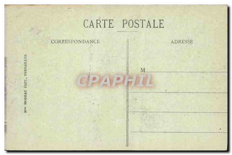CPA Versailles Le Palais Facade Sur Le Parc — Verso