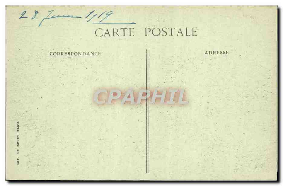 CPA Versailles Trianon Palace Hotel — Verso