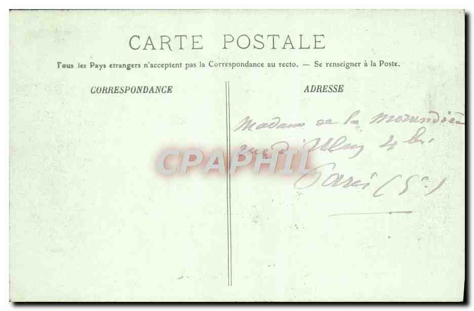 Versailles — Le Petit Trianon — Le Pont de Pierre — LL. — n° 258 — Verso