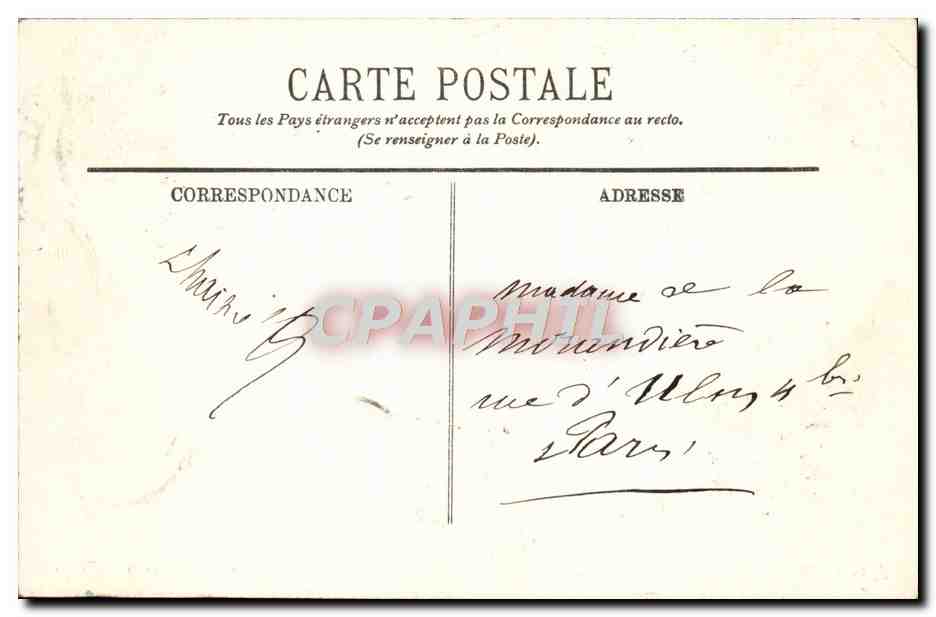 CPA Versailles Le Petit Trianon Le Hameau De Marie Antoinette La Laiterie et la tour de Malborough  — Verso