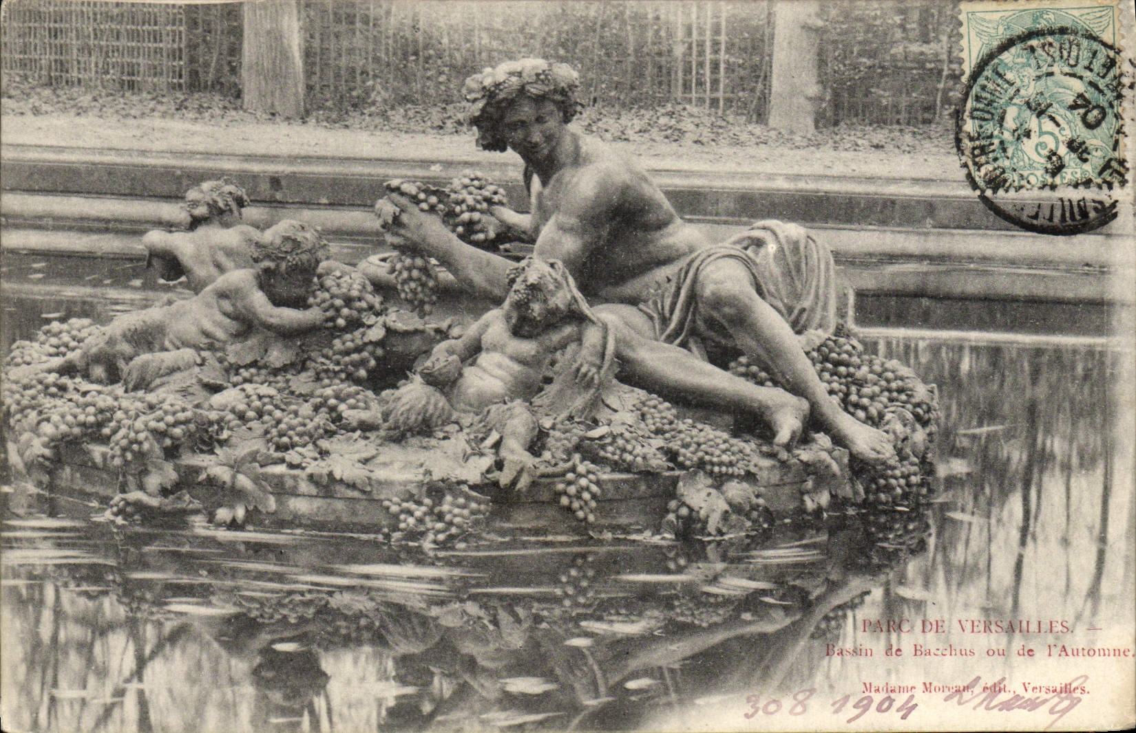 CPA Parc De Versailles Bassin de Bacchus ou de l'Automne