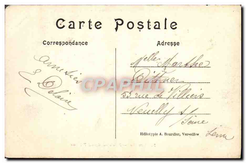 CPA Versailles Palais Du Grand Trianon — Verso