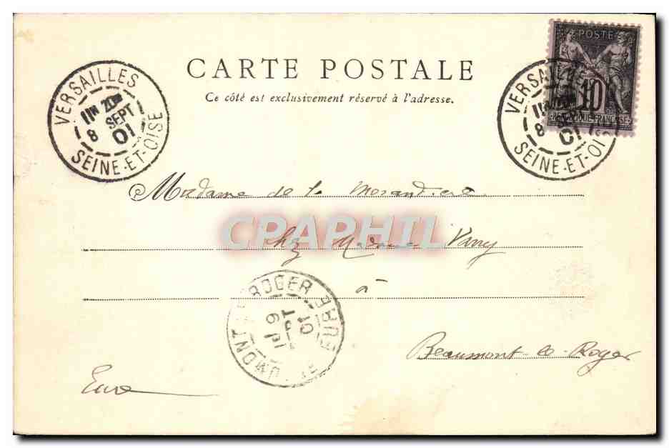 CPA Panorama De Versailles — Verso