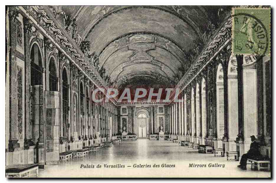 CPA Palais De Versailles Galeries Des Glaces