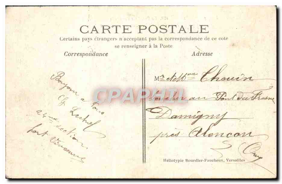 CPA Le Pavillon Francais Parc Du Petit Trianon De Versailles — Rückseite