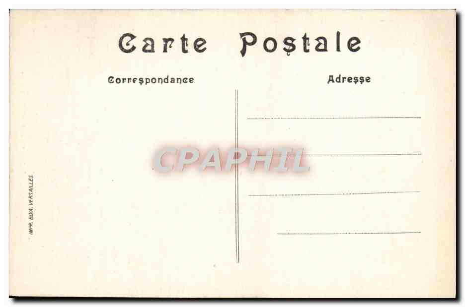 CPA Cathedrale Saint Louis De Versailles — Verso