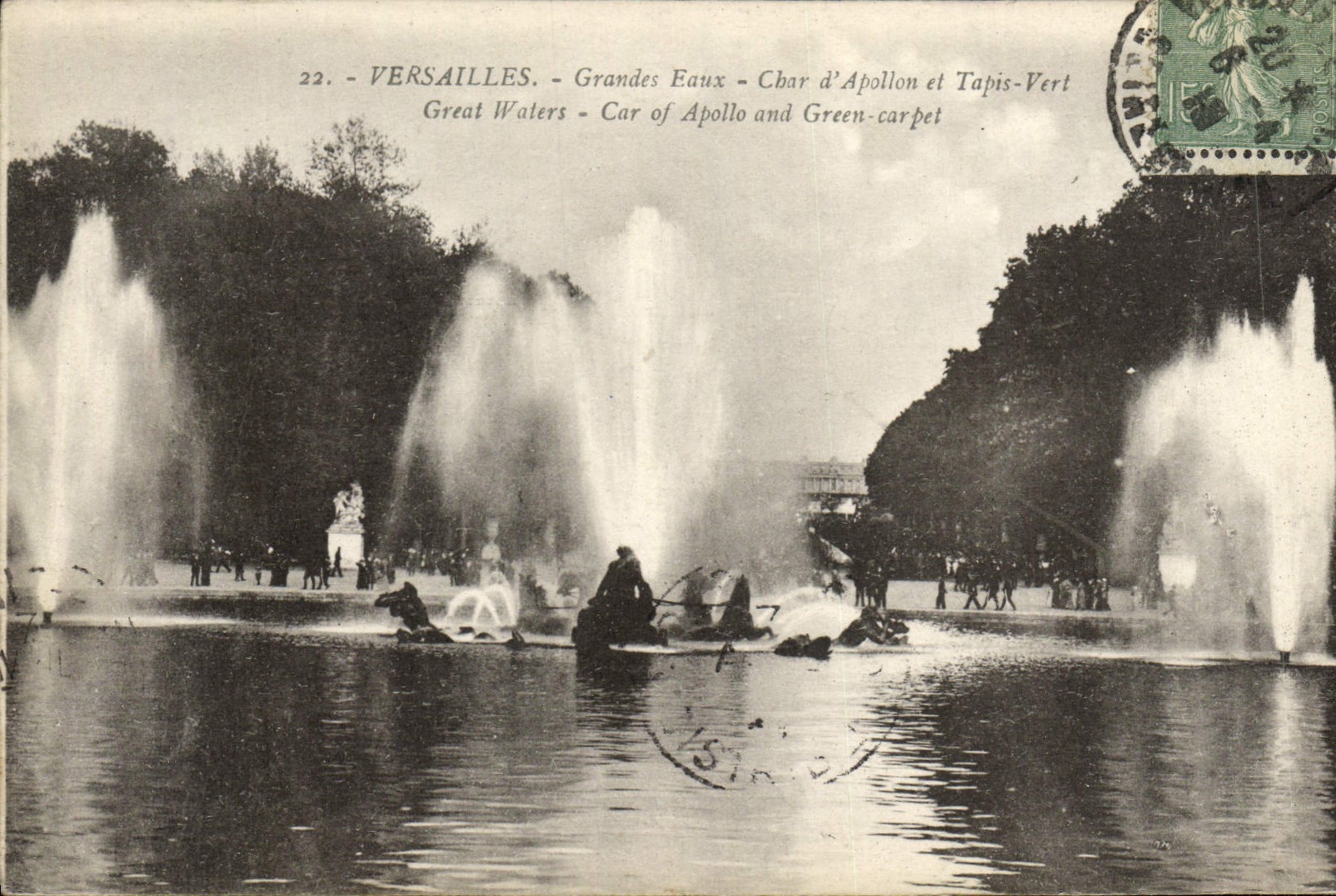 Versailles - Grandes Eaux - Char d'Apollon et Tapis-Vert - M. Muiréau, Éditeur