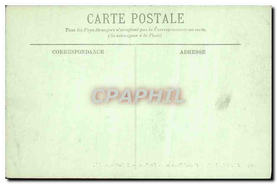 CPA Versailles Grand Trianon Le Parc L'Entree — Verso