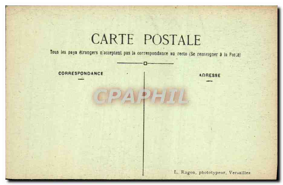 CPA Parc De Versailles Vase De Bronze — Verso