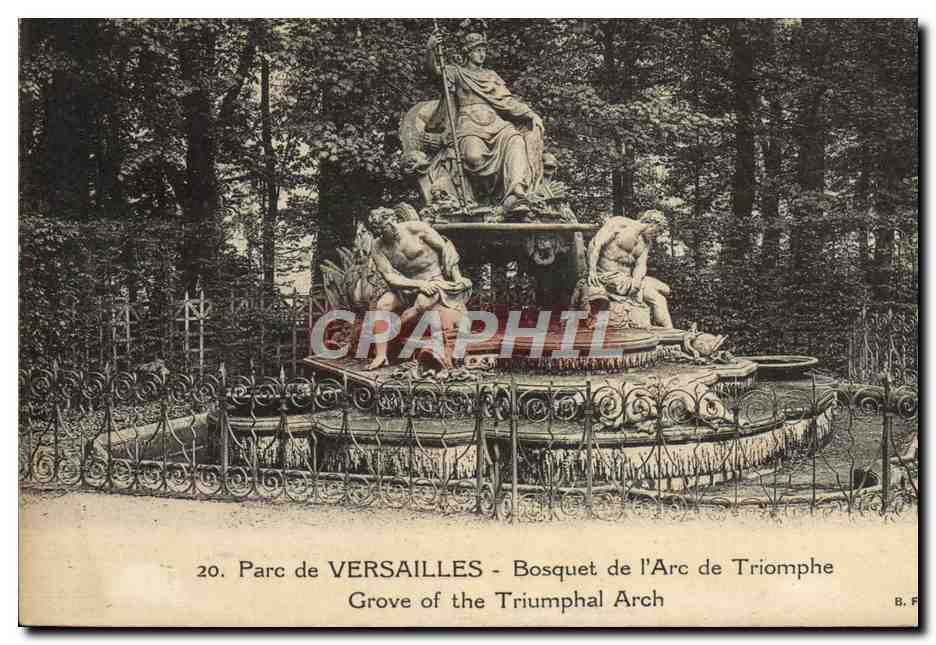 CPA Parc De Versailles Bosquet de l'Arc De Triomphe 
