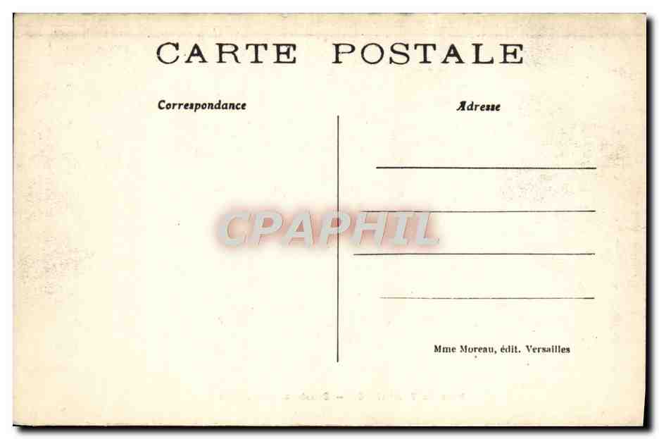 CPA Parc De Versailles Bassin De l'Encelade — Rückseite