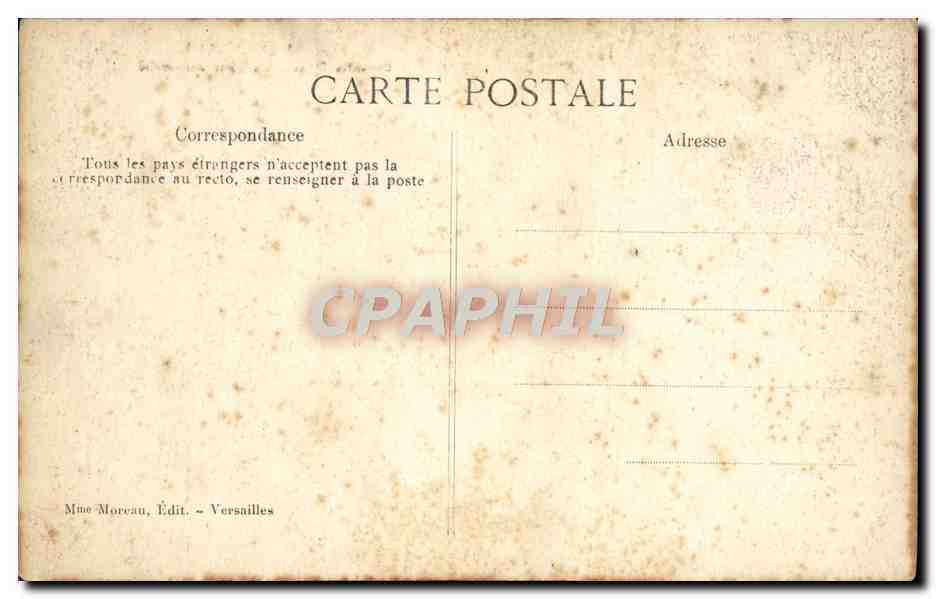 CPA Versailles grandes Eaux Le Char embourbe  — Back