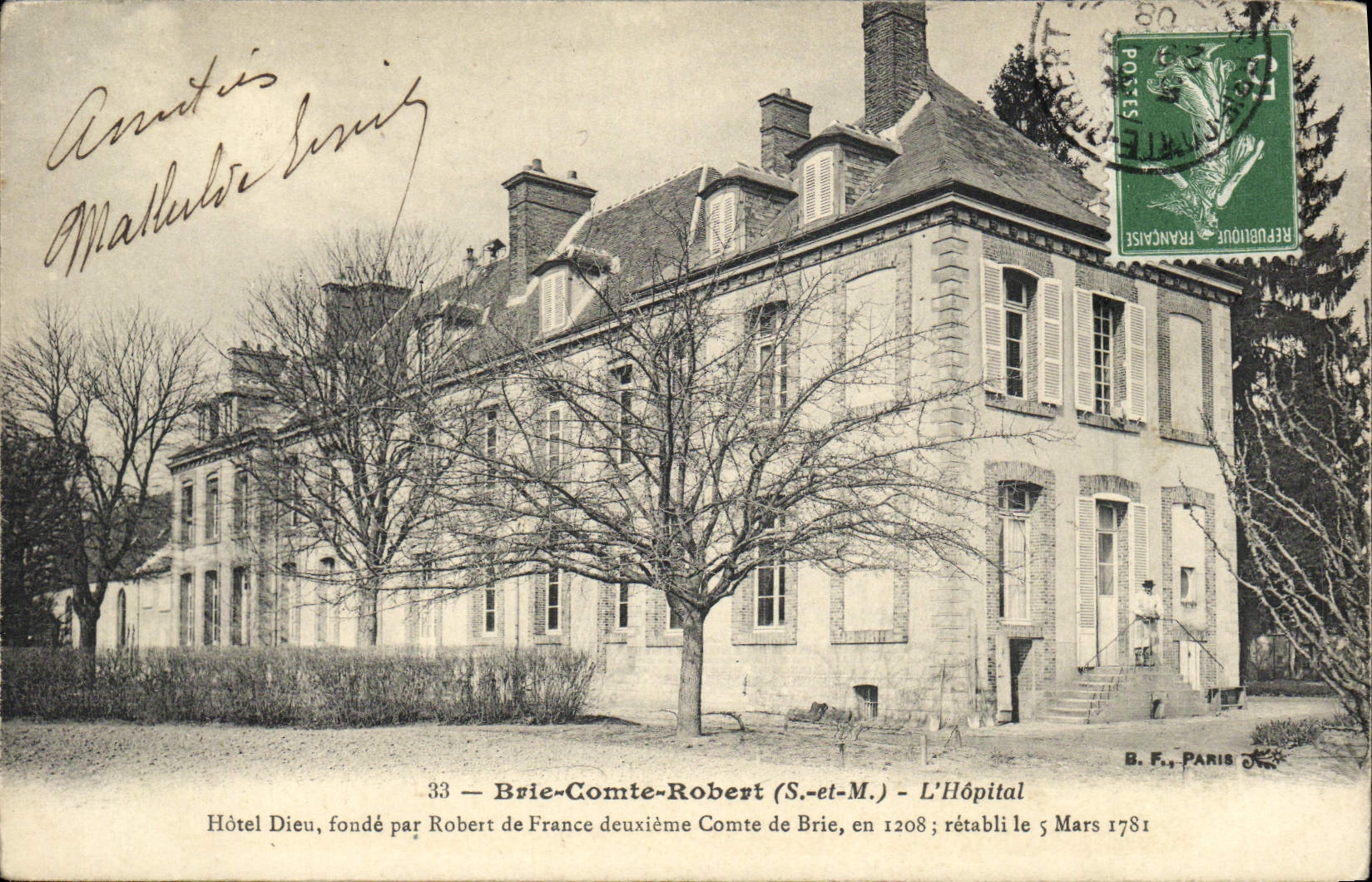 CPA Brie Comte Robert L'Hopital Hotel Dieu