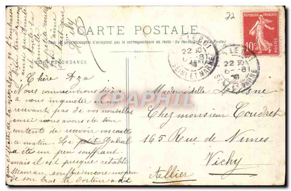 CPA Bois Le Roi Ville Fanfan — Back