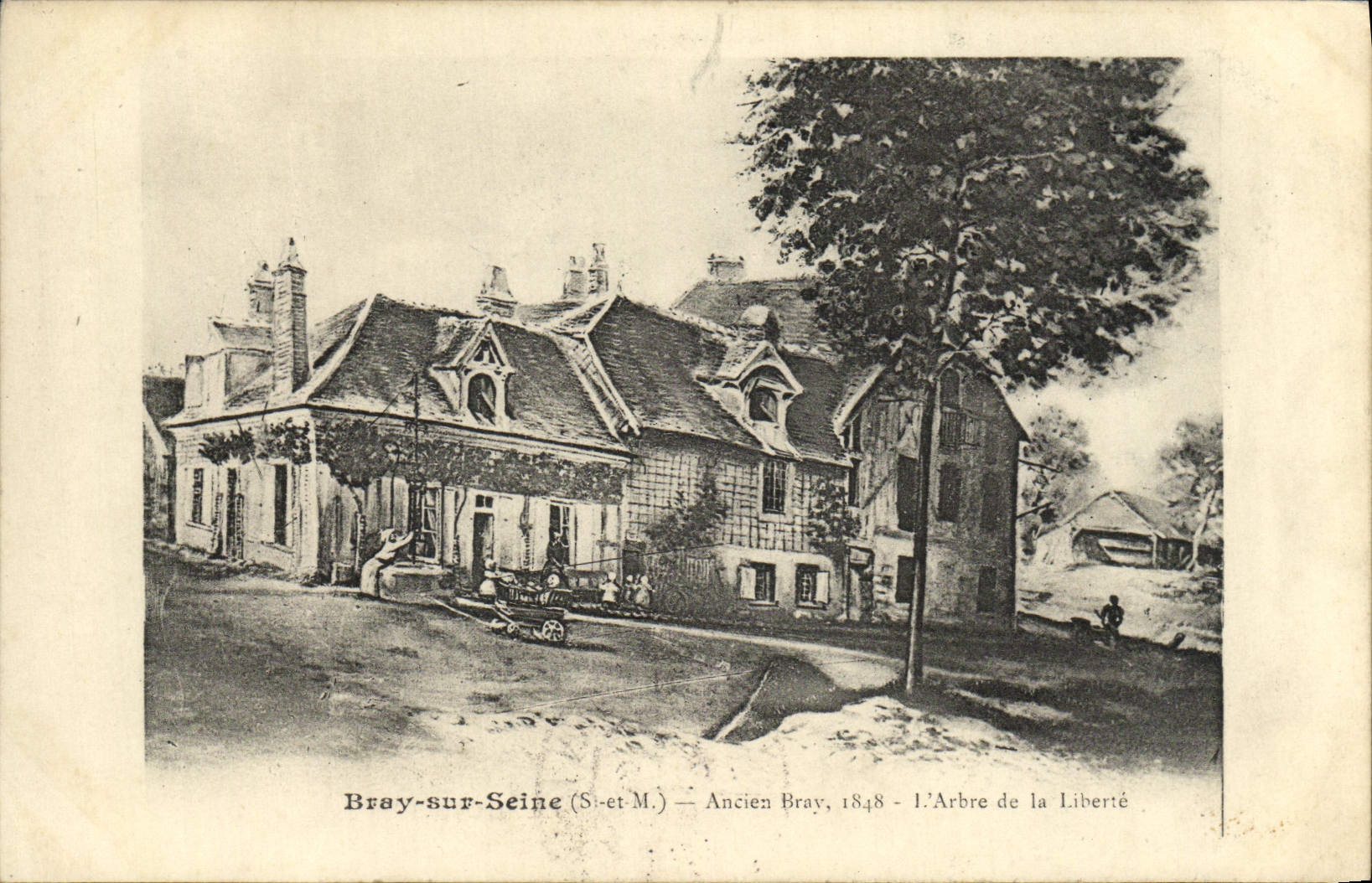 CPA Bray Sur Seine ancien Bray L'Arbre De La Liberte