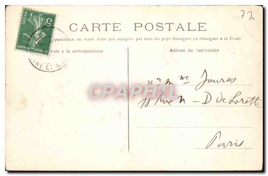 CPA Annet Chateau De Sannois — Back