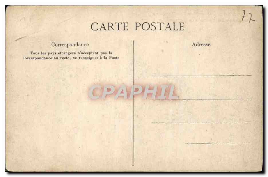 CPA Avon Quartier Lariboisiere Caserne Du Train Des Equipages Militaria — Back