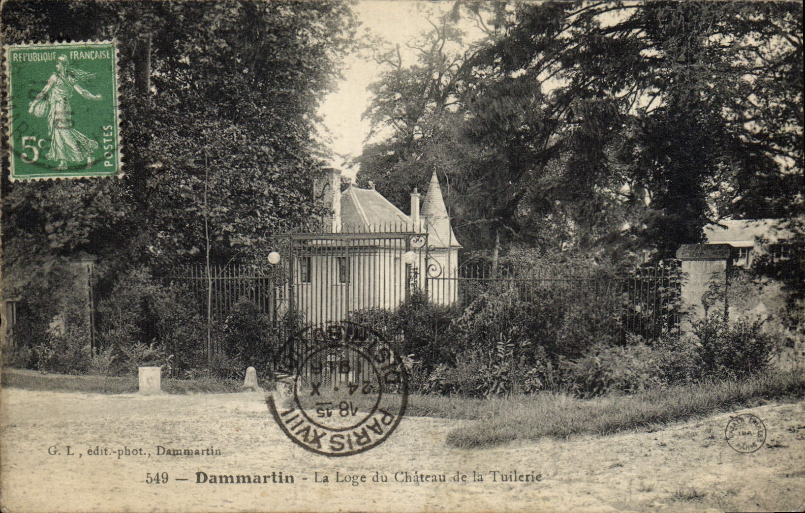 Dammartin - La Loge du Château de la Tuilerie — G. L., édit.-phot., Dammartin, n° 549