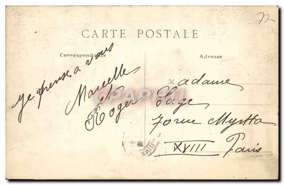 Dammartin - La Loge du Château de la Tuilerie — G. L., édit.-phot., Dammartin, n° 549 — Verso