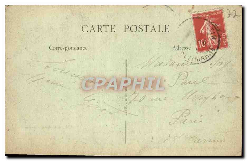 CPA Chateau De Dammartin En Goele reconstitue en briques — Rückseite