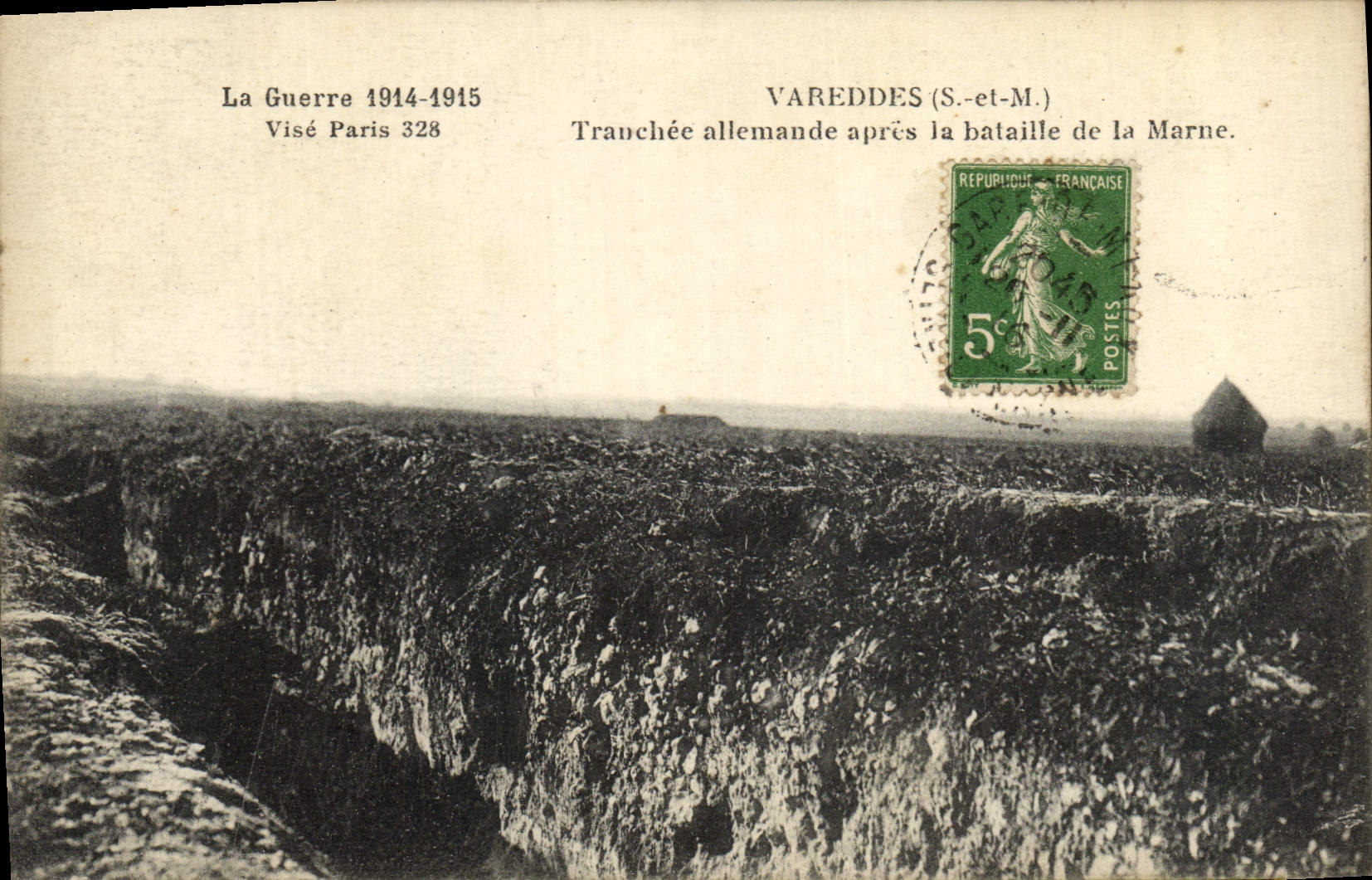 Tranchée allemande à Varedes (S.-et-M.) — après la bataille de la Marne — Visé Paris 328