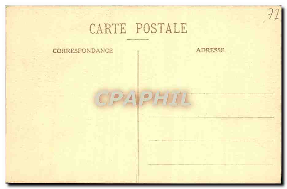 CPA Palais De Fontainebleau Le parterre — Verso