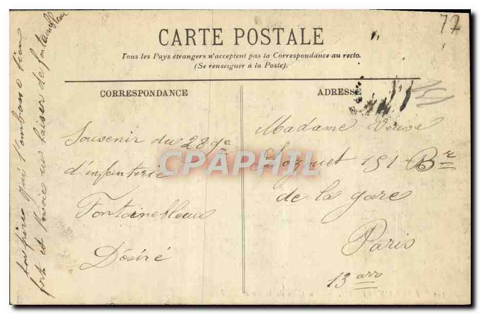 Fontainebleau — Un Coin de la Forêt — LL. — Reverso