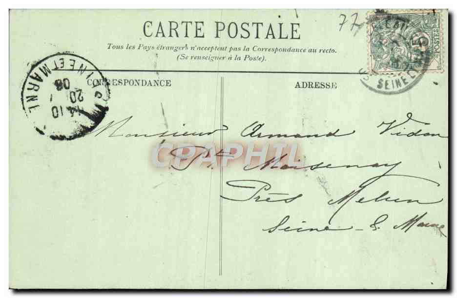 Fontainebleau — La Foresta — La Mare de Francbard — LL. — Verso