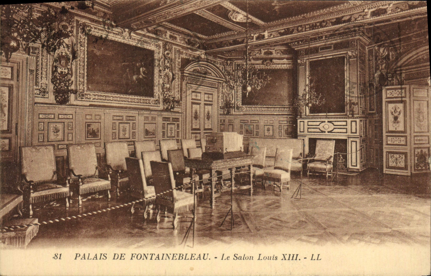 Palast von Fontainebleau - Saal Louis XIII - LL