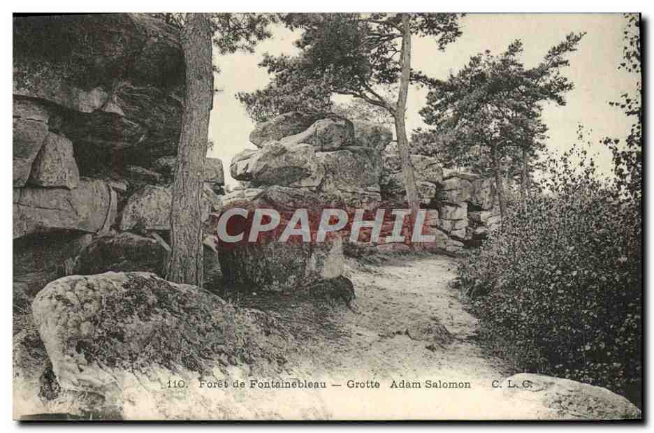 Forêt de Fontainebleau — Grotte Adam Salomon — C.L.C. — n°110 - Recto