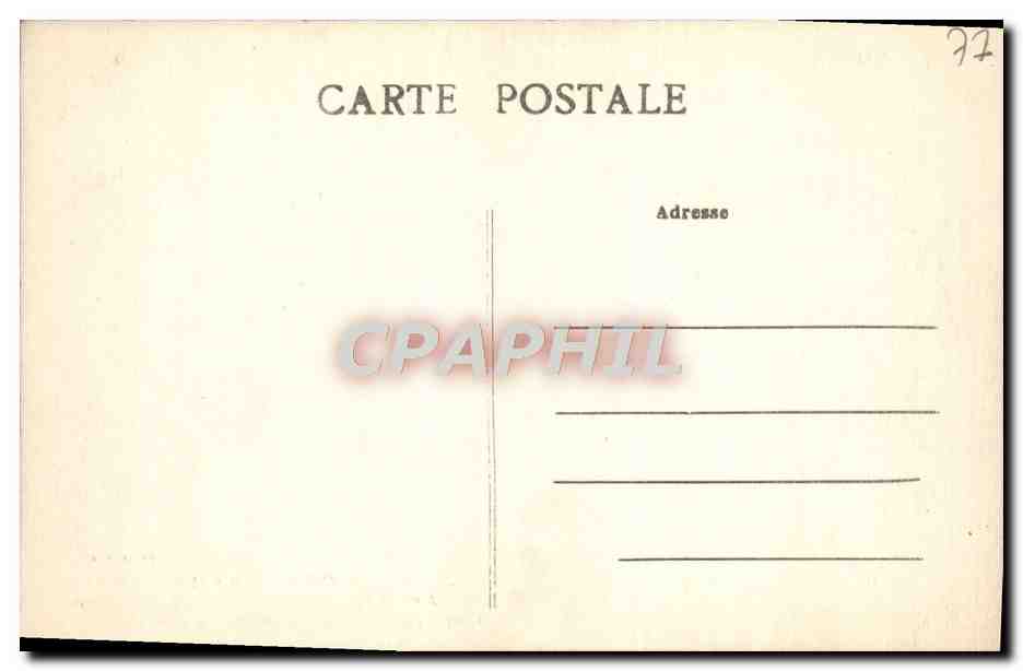 Hôtel des Chasses — Das Freiluftrestaurant — Cliché Esparcleux — Rückseite