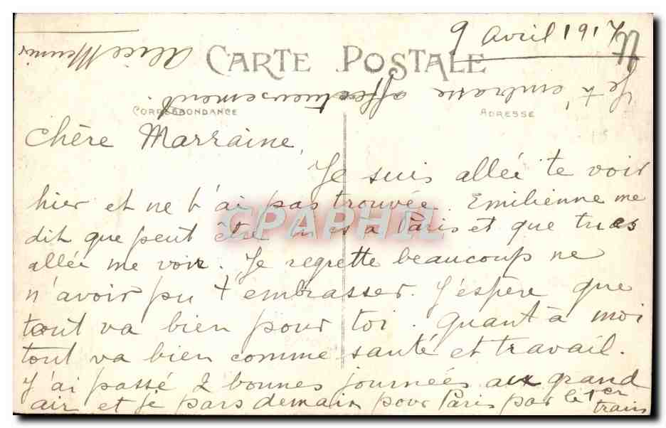 CPA Coulommiers Pavillons Des Gardes — Back