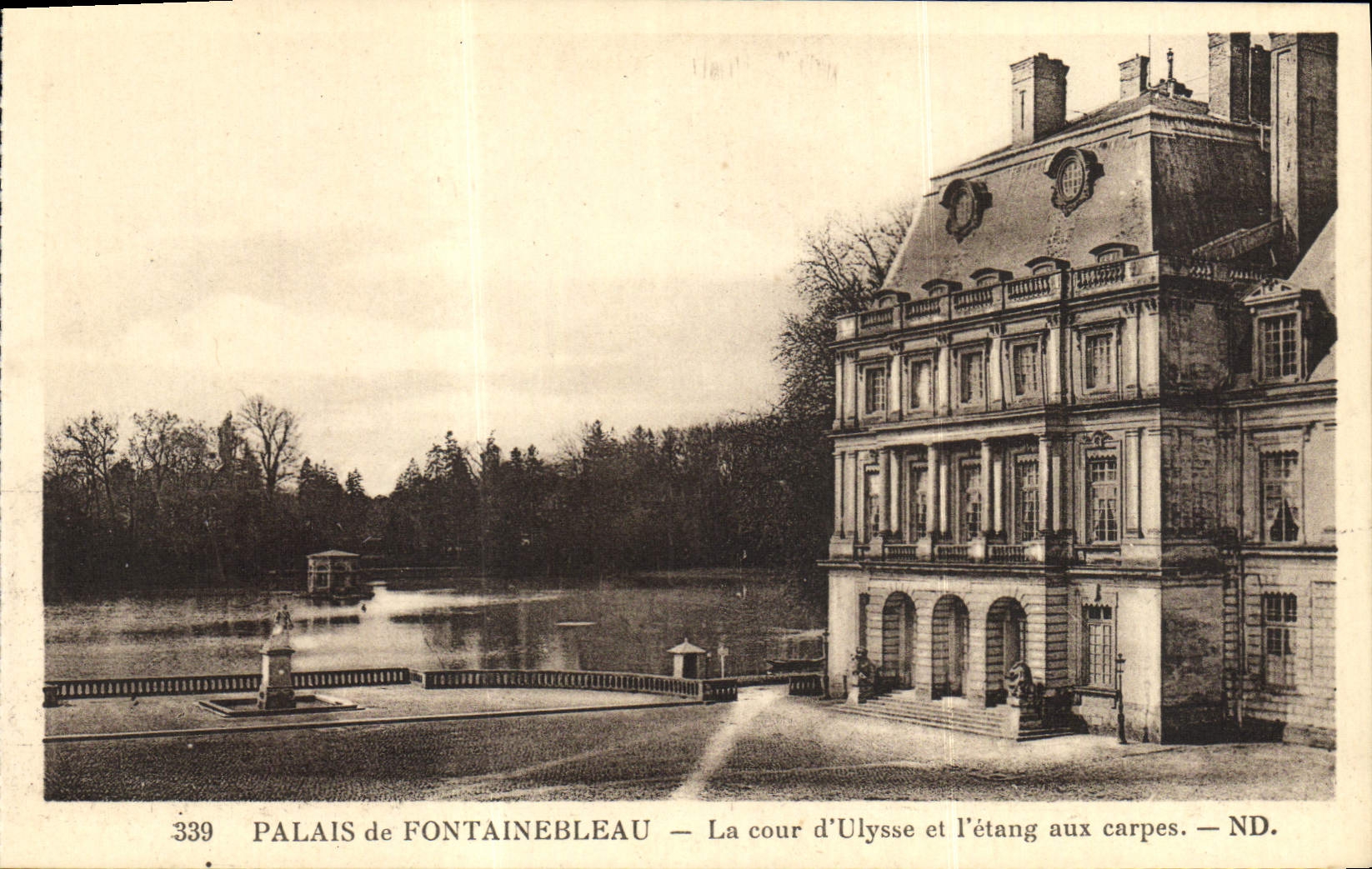 Paleis van Fontainebleau — De tuin van Ulysses en het karpentje — ND.