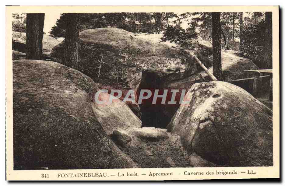 Fontainebleau — La forêt — Apremont — Caverne des brigands — LL, n° 341