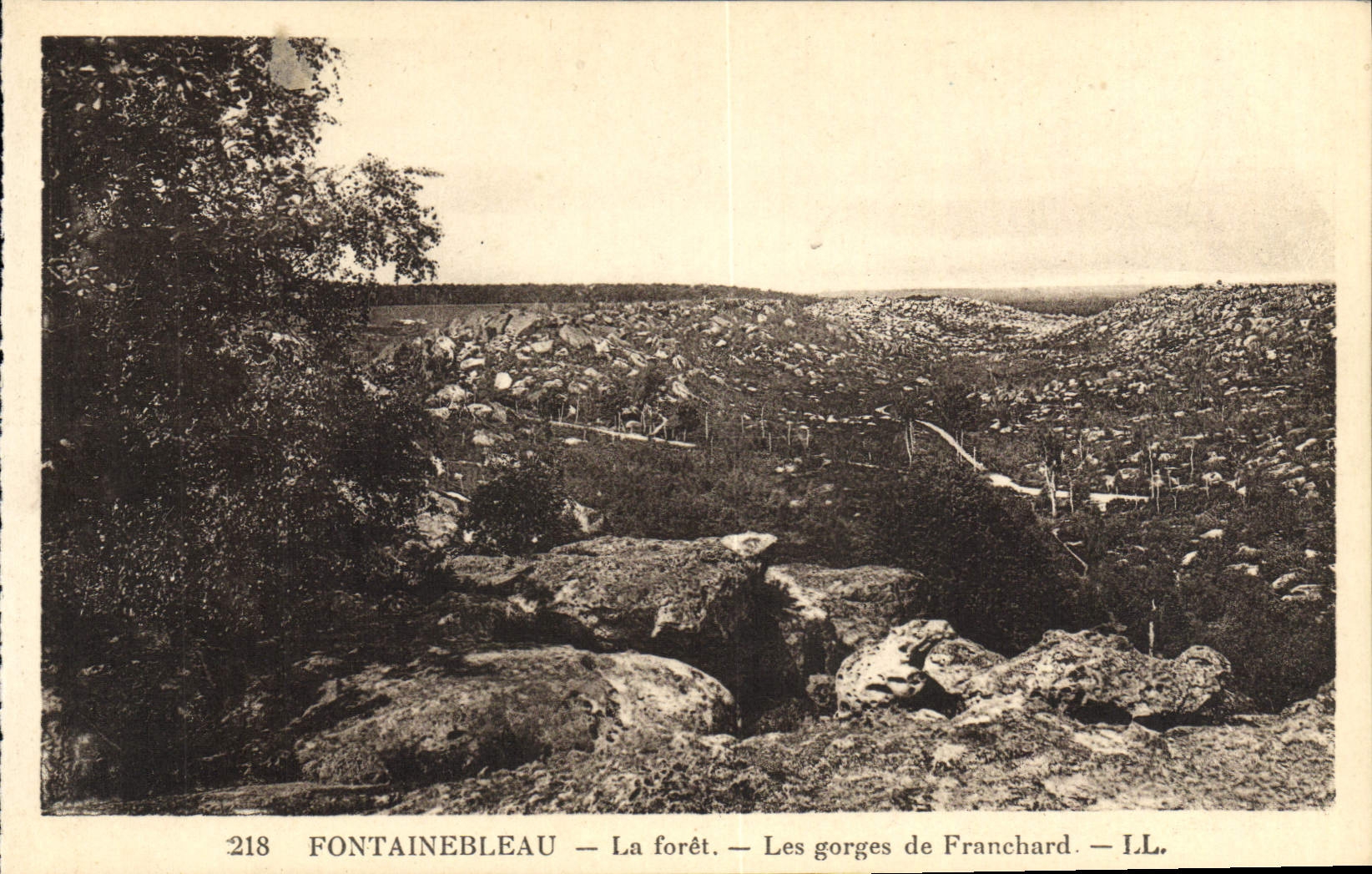 Fontainebleau — La forêt — Les gorges de Franchard — I.L.
