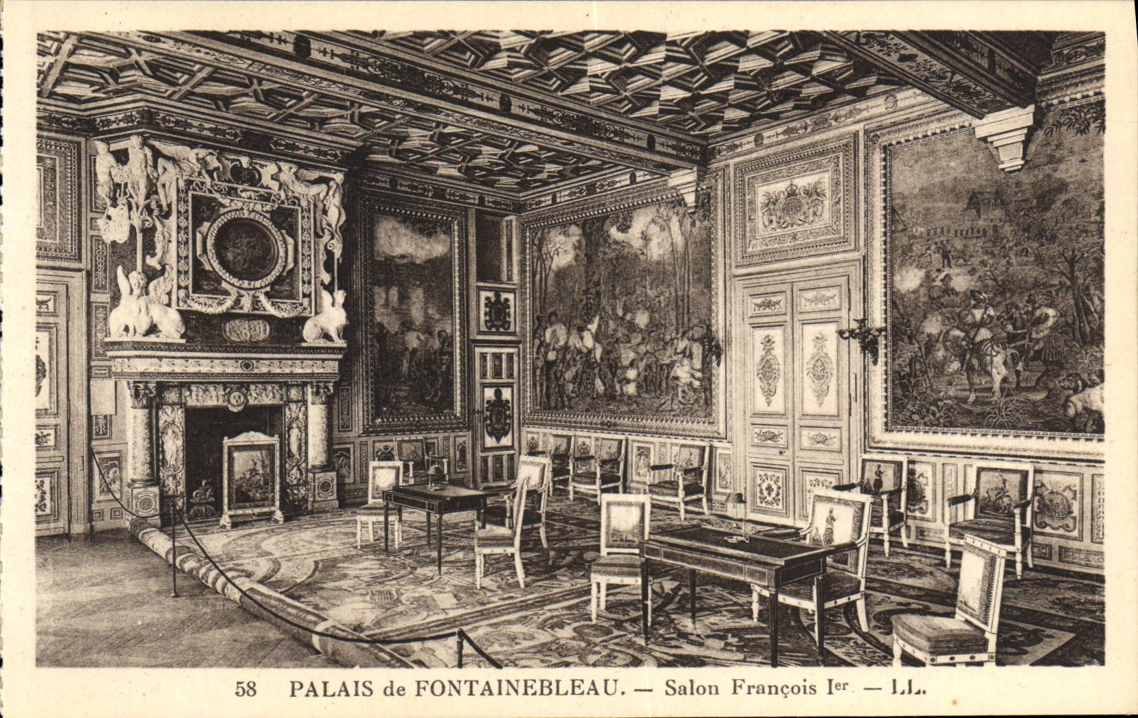 Schloss Fontainebleau — Saal François Ier — L.J.L.