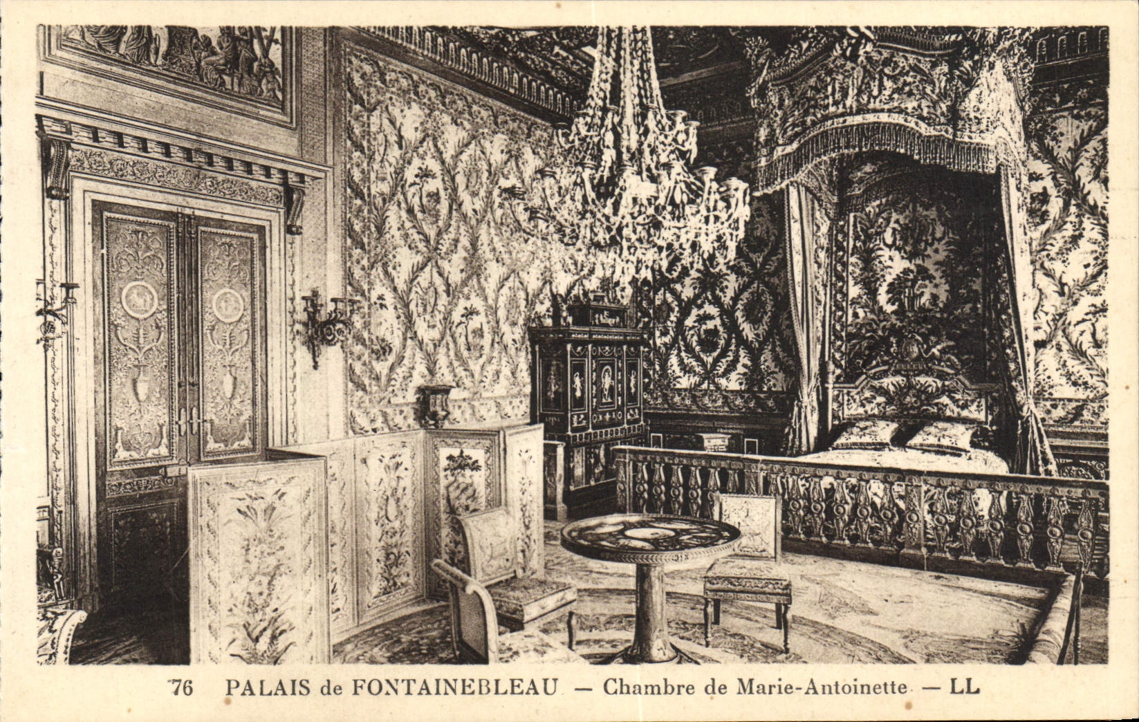 CPA Palais De Fontainebleau Chambre De Marie Antoinette