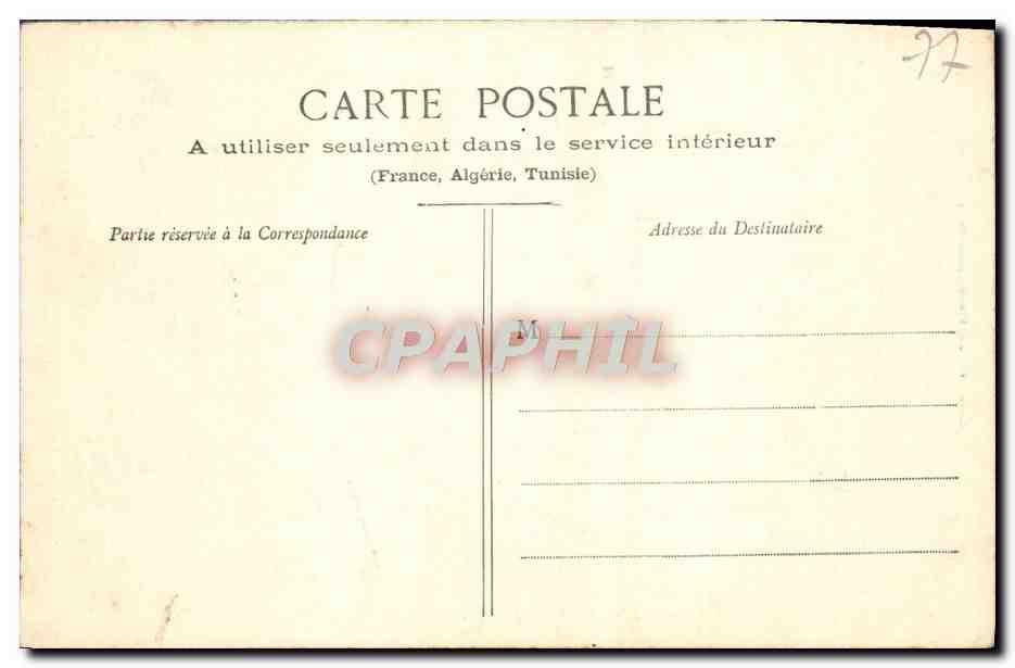 Gorges de Franchard — Forêt de Fontainebleau — Tilhault, éditeurs, Fontainebleau-Meun — Verso