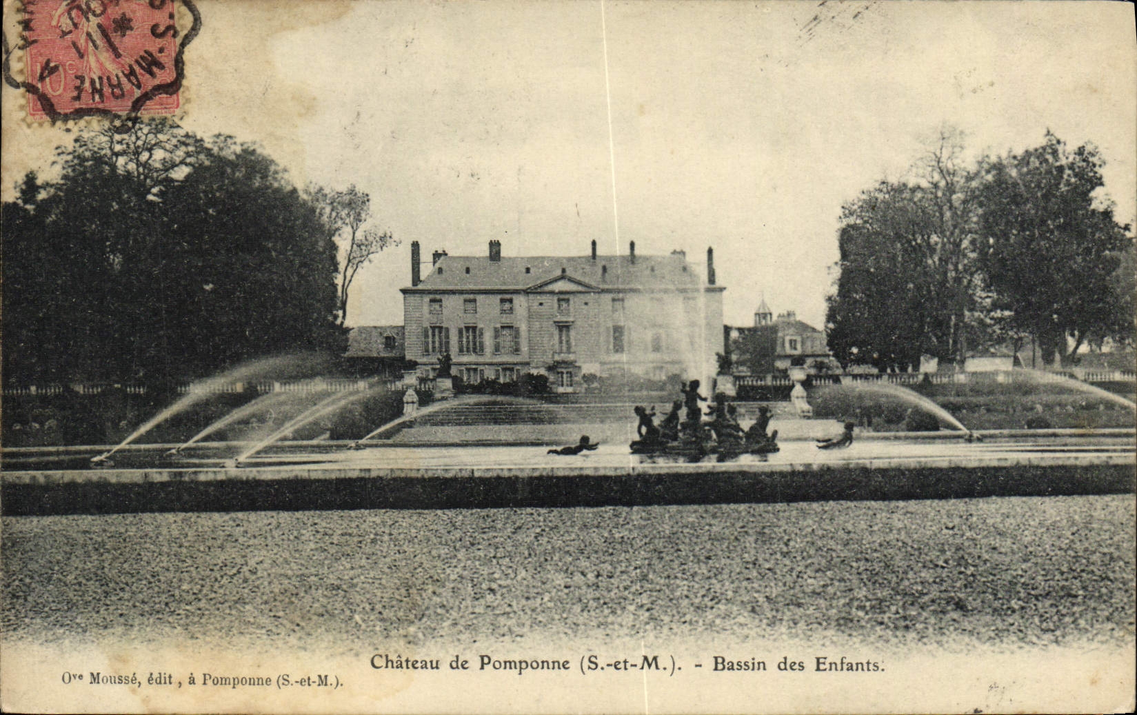 Château de Pomponne (S.-et-M.) — Bassin des Enfants — Ove Moussé, édit, à Pomponne (S.-et-M.)