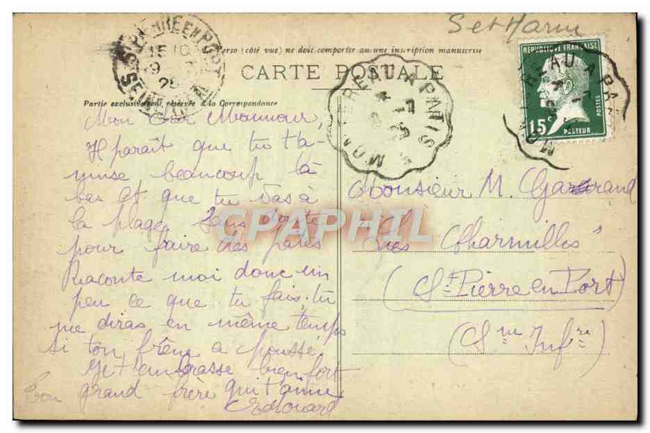 L'Elefante (Gorges d'Apremont) — Foresta di Fontainebleau — n° 389 — Verso