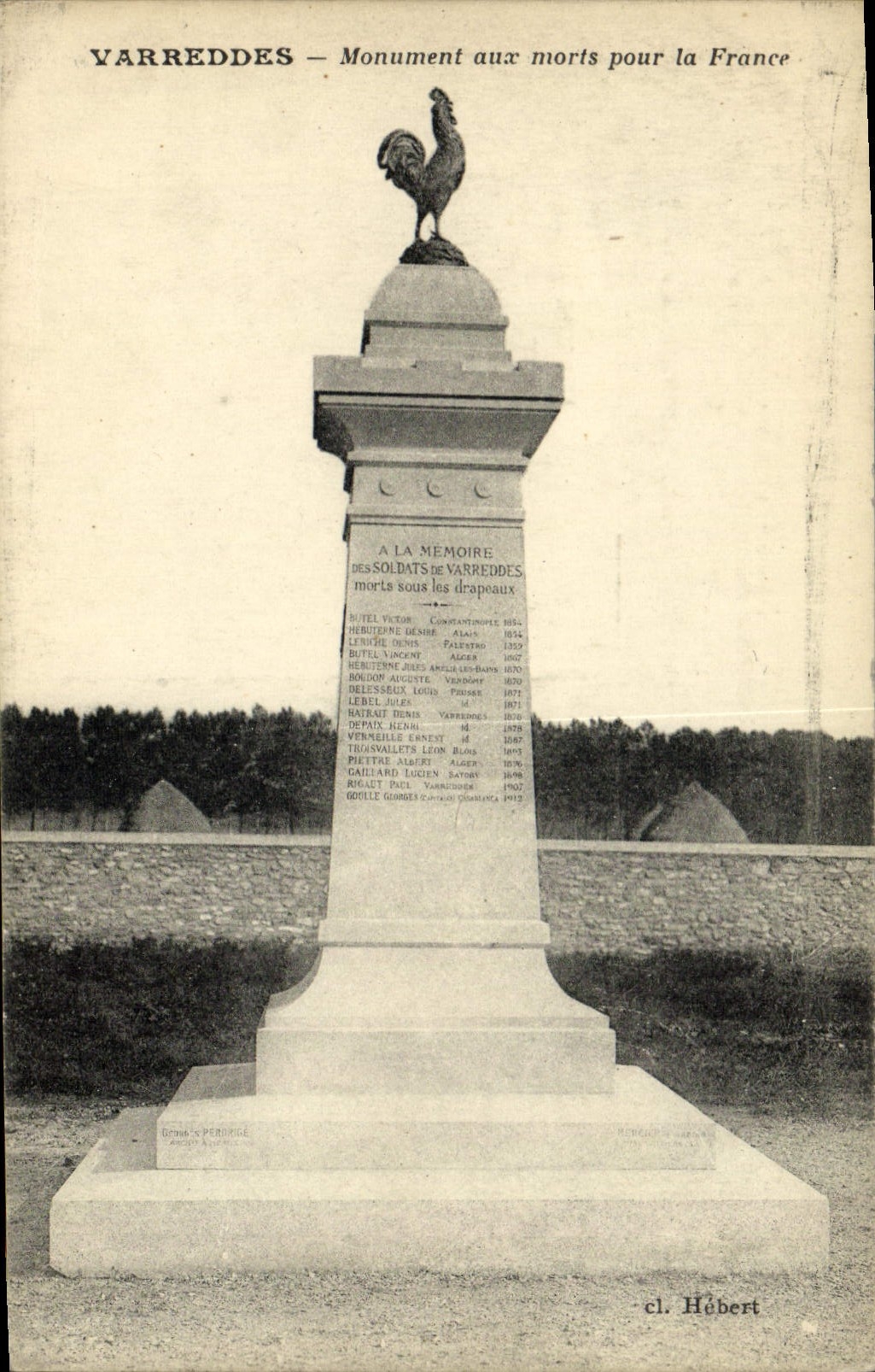 Varreddes — Monument aux morts pour la France — cl. Hébert