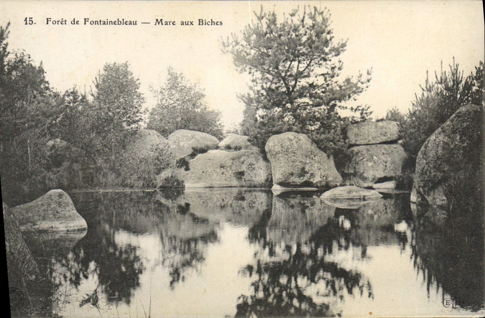 Bosque de Fontainebleau — Mare aux Biches — Editor E.P. n°15